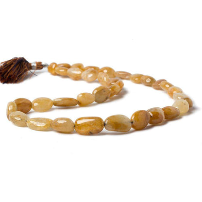 8.5x8-14x9mm Golden Yellow Sapphire Plain Nugget Beads 16 inch 35 pieces