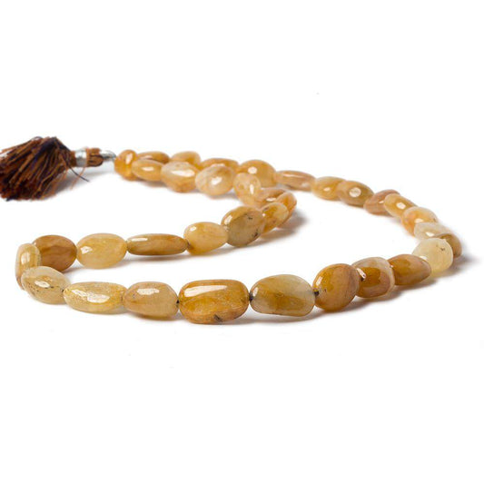 8.5x8-14x9mm Golden Yellow Sapphire Plain Nugget Beads 16 inch 35 pieces