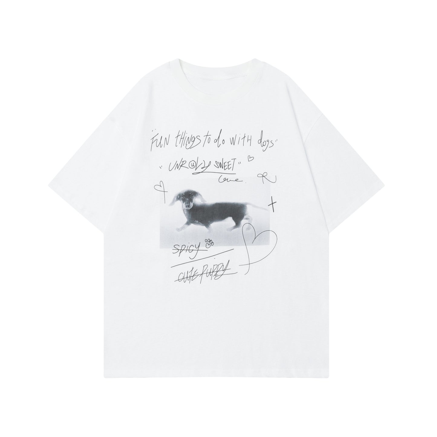 Short Sleeve T-Shirt for Men and Women Casual White Couple Crew Neck Half Sleeve Tee