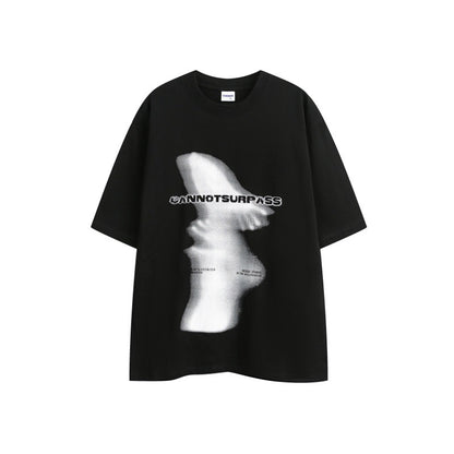 Abstract Art Printed Men's and Women's Loose Short Sleeves