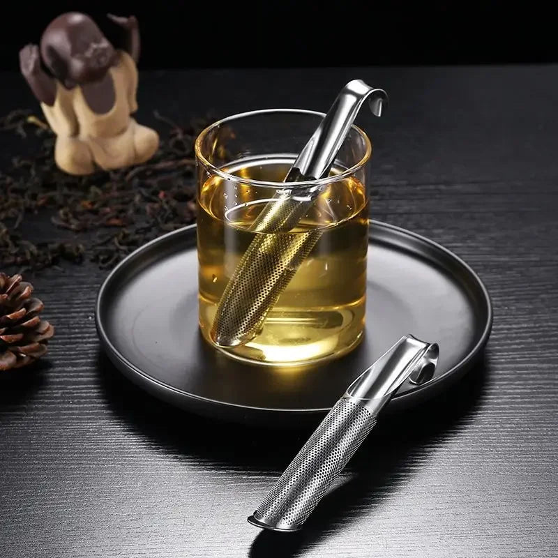 Kitchen Accessories New Tea Strainer Amazing Stainless Steel Infuser Pipe Design Touch Feel Holder Tool Tea Spoon Infuser Filter