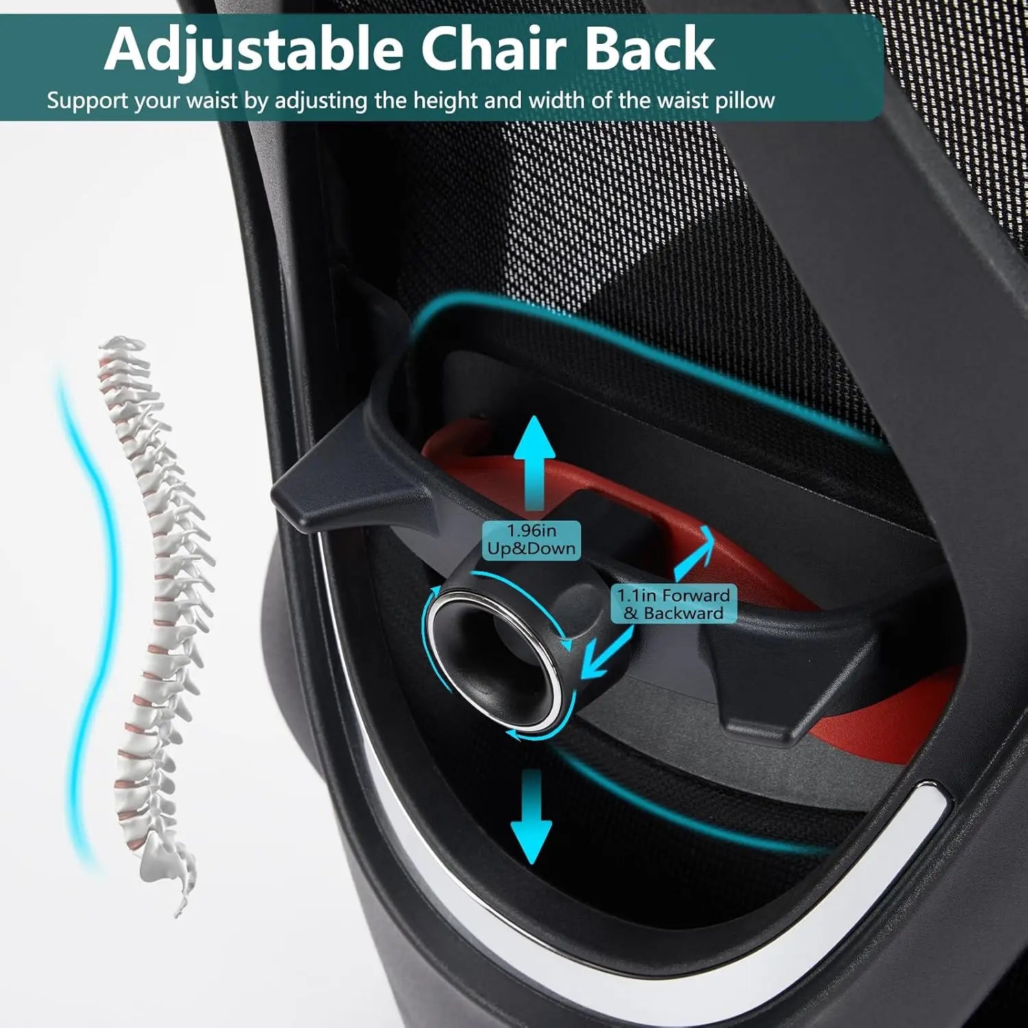 Home Office Desk Chair, Ergonomic Rolling Work Swivel High Ba 135°Tilt Function Big and Tall Computer with Wheels, 2D Armrest
