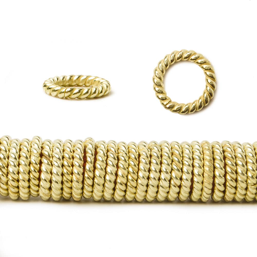 8mm 14kt Gold Plated Copper Jumpring 8 inch 145 pieces