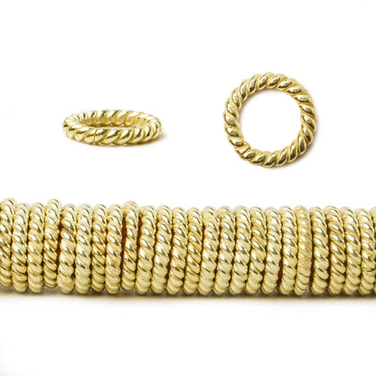 8mm 14kt Gold Plated Copper Jumpring 8 inch 145 pieces