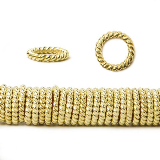 8mm 14kt Gold Plated Copper Jumpring 8 inch 145 pieces