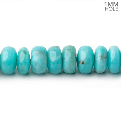 8mm Amazonite Plain Rondelle Beads 16 inch 90 pieces A Grade 1mm Hole