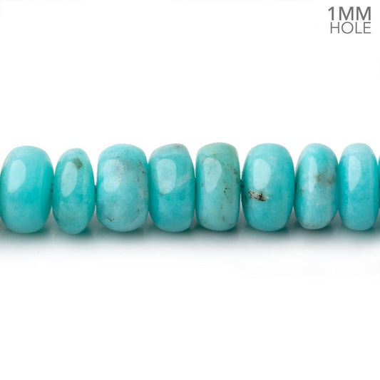 8mm Amazonite Plain Rondelle Beads 16 inch 90 pieces A Grade 1mm Hole