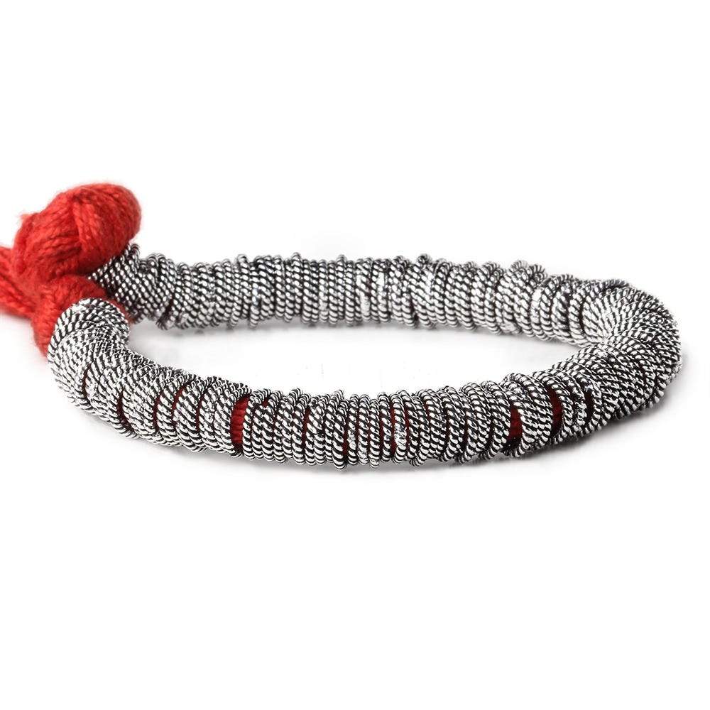 8mm Antiqued Sterling Silver Plated Copper Jumpring 8 inch 144 pcs