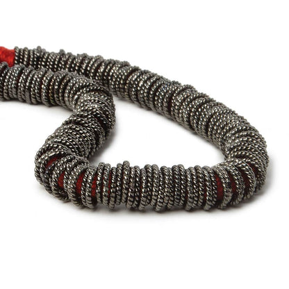 8mm Black Gold Plated Copper Twisted Jump ring 8 inch 140 pieces