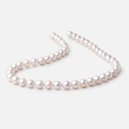 8mm Creamy White Baroque Freshwater Pearls 15.5 inch 48 Beads AA
