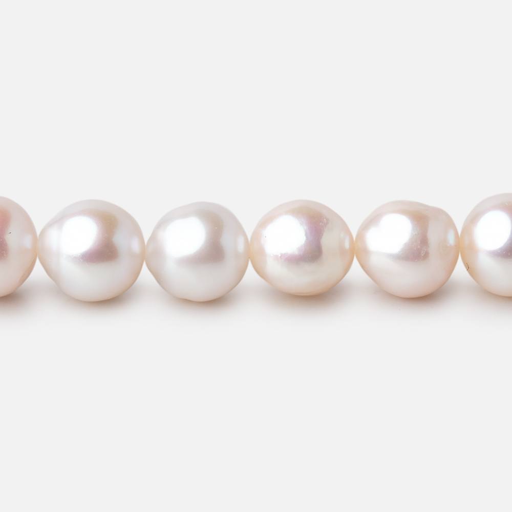 8mm Creamy White Baroque Freshwater Pearls 15.5 inch 48 Beads AA