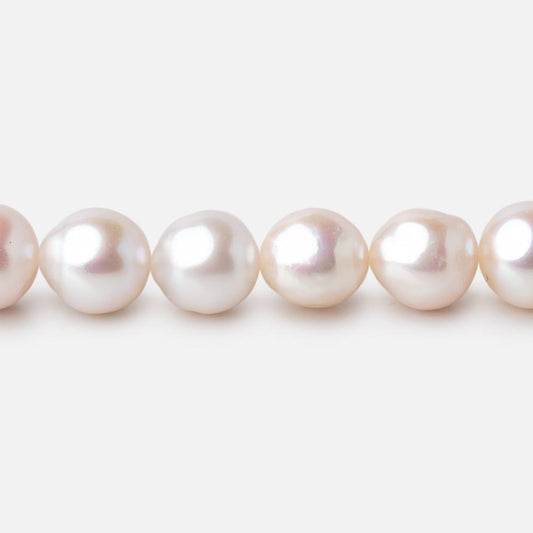 8mm Creamy White Baroque Freshwater Pearls 15.5 inch 48 Beads AA