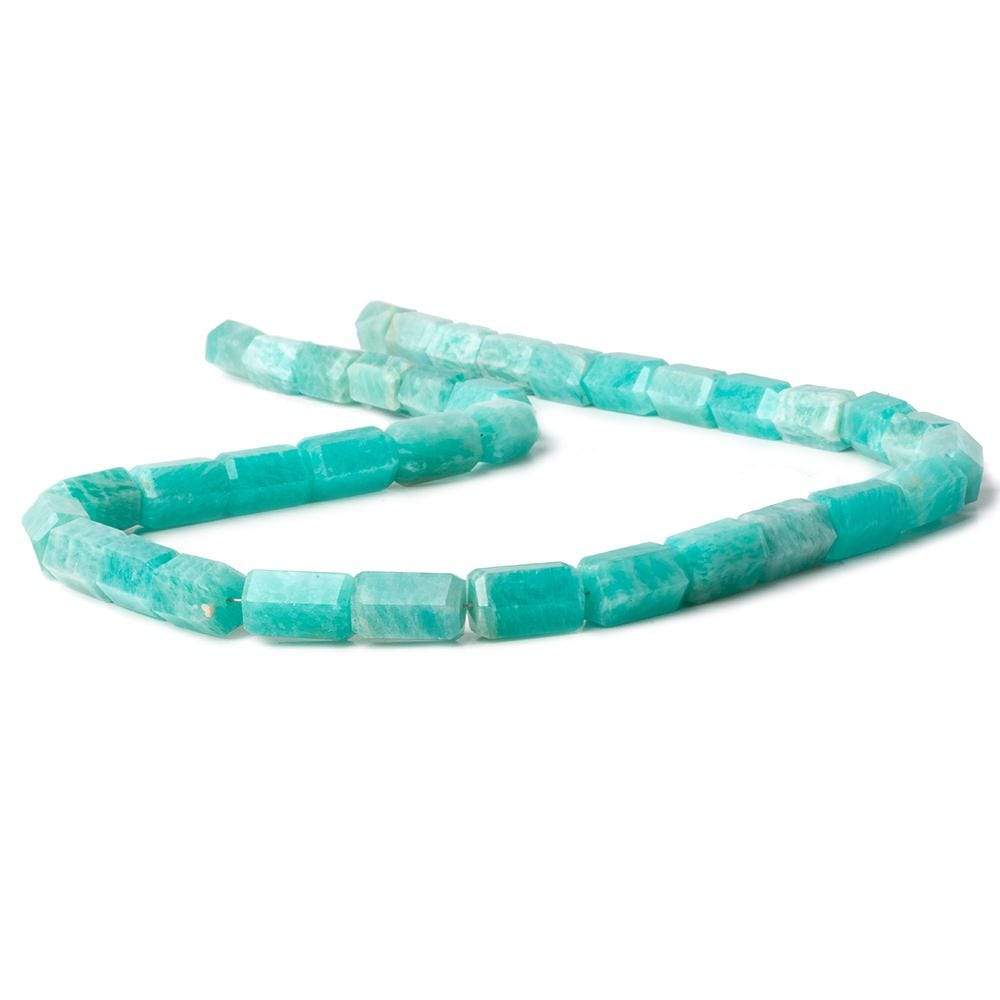 8mm diameter Amazonite faceted hexagon tubes 18 inch 36 beads AAA