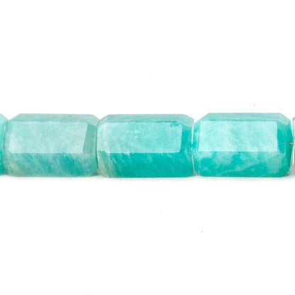 8mm diameter Amazonite faceted hexagon tubes 18 inch 36 beads AAA