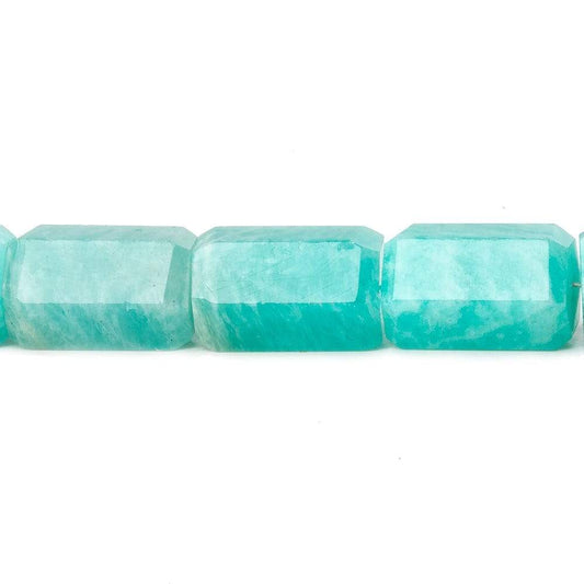 8mm diameter Amazonite faceted hexagon tubes 18 inch 36 beads AAA
