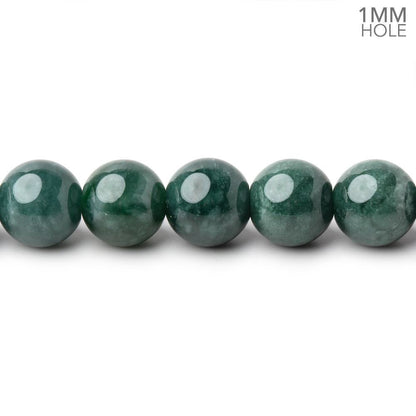 8mm Jadeite Plain Round Beads 15.5 inch 52 pieces AA 1mm Hole