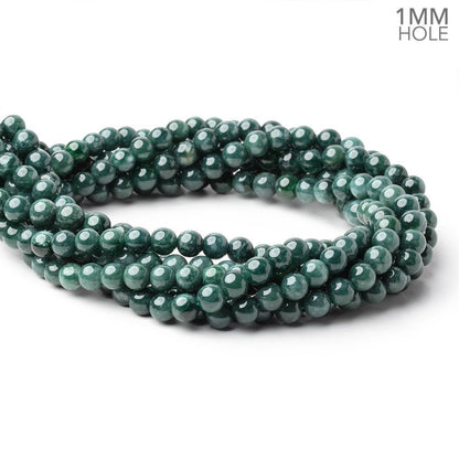 8mm Jadeite Plain Round Beads 15.5 inch 52 pieces AA 1mm Hole
