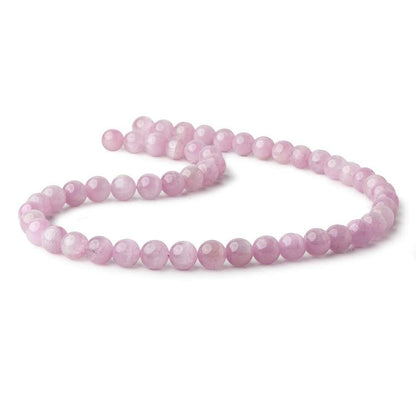 8mm Kunzite plain round beads 16 inch 51 pieces AAA