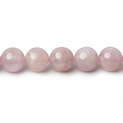 8mm Kunzite Plain Rounds 16 inch 51 beads AA