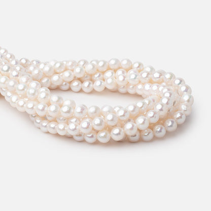 8mm Off White Chinese Akoya Saltwater Pearls 15.5 inch 50 pieces A