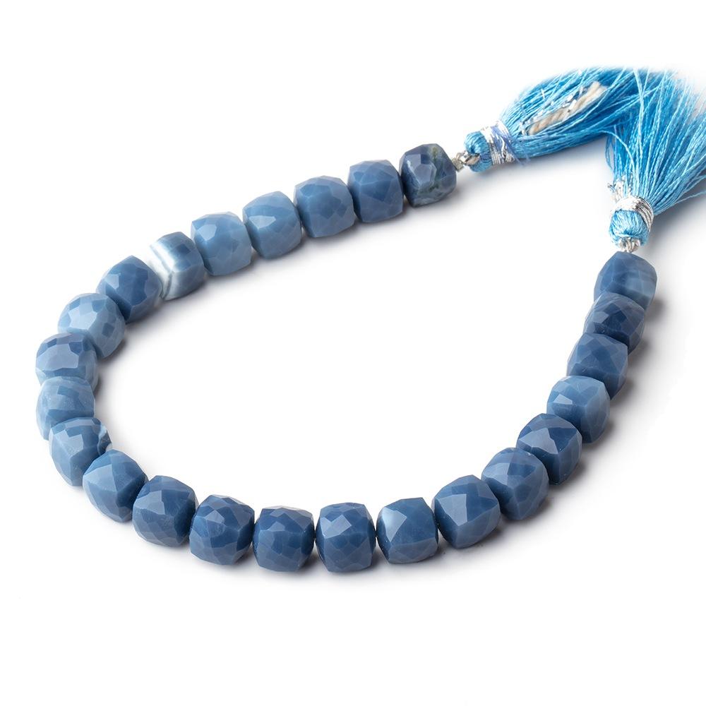 8mm Owyhee Denim Opal Faceted Cube Beads 8 inch 24 pieces
