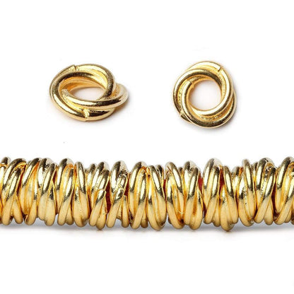 8mm Plain Mobius Large Hole Spacer Beads 8 inch 93 pieces