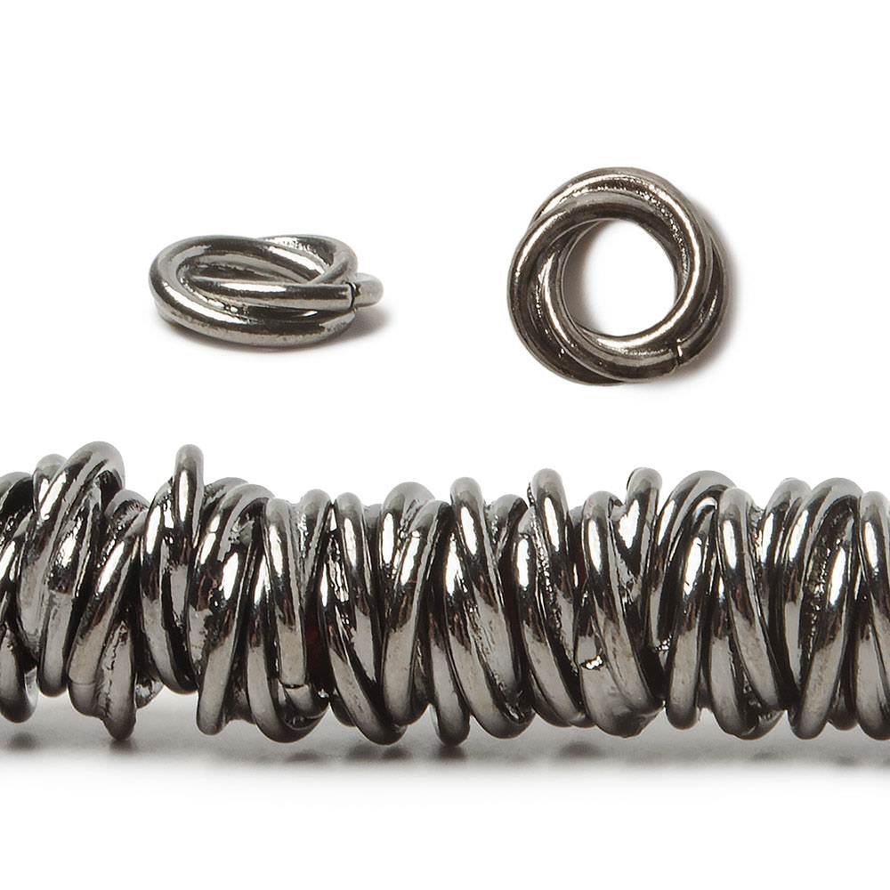 8mm Plain Mobius Large Hole Spacer Beads 8 inch 93 pieces