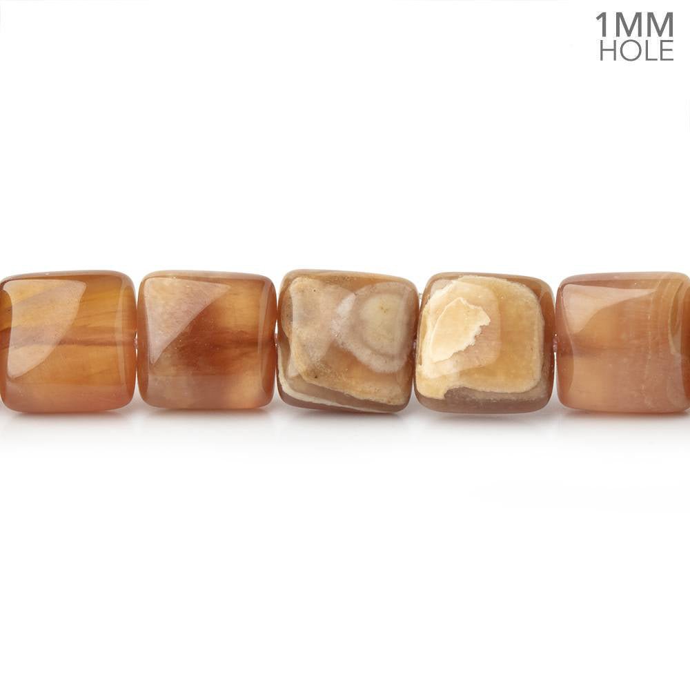 8mm Rhodochrosite Plain Square Beads 15.5 inch 50 pieces 1mm hole