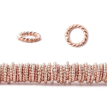 8mm Rose Gold Plated Copper Jump ring 8 inch 170 pcs