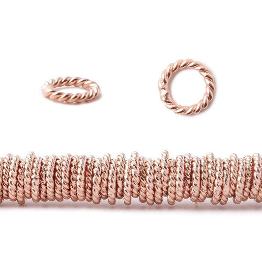 8mm Rose Gold Plated Copper Jump ring 8 inch 170 pcs