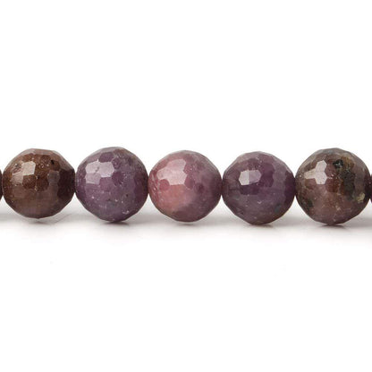 8mm Ruby Faceted Round Beads 47 pieces 16 inch A
