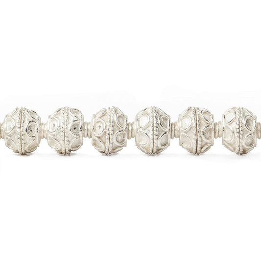 8mm Sterling Silver Plated Copper Bead Cap Roval Petite Persian Circle 8 inch 54 beads