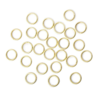 8mm Vermeil Plain Jumpring 25 pcs per bag