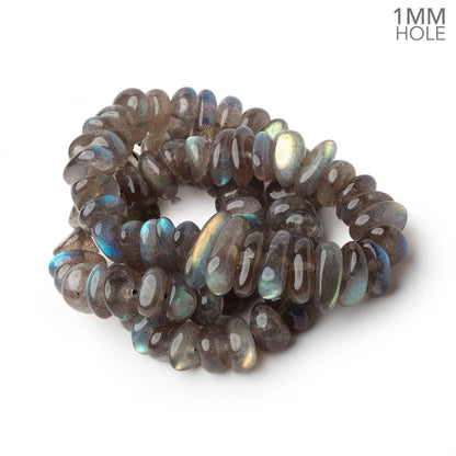 8x4-18x3.5mm Labradorite Plain Nugget 16 inch 88 Beads 1mm Hole AA