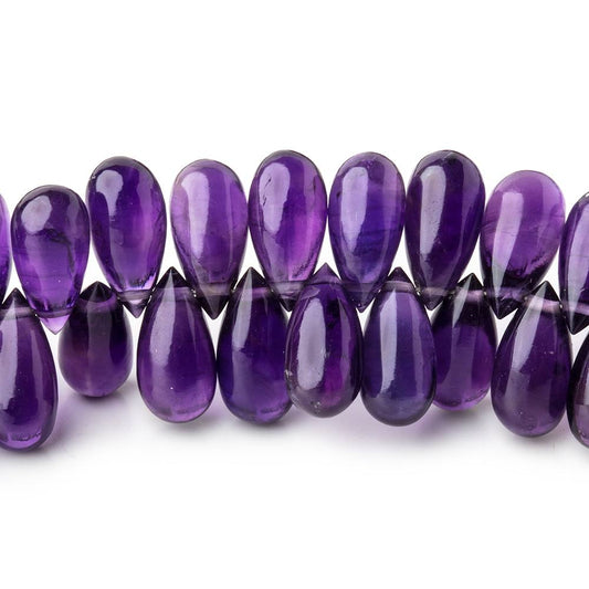 8x4-9x4mm Amethyst Plain Teardrop Beads 17 inch 182 pieces AA