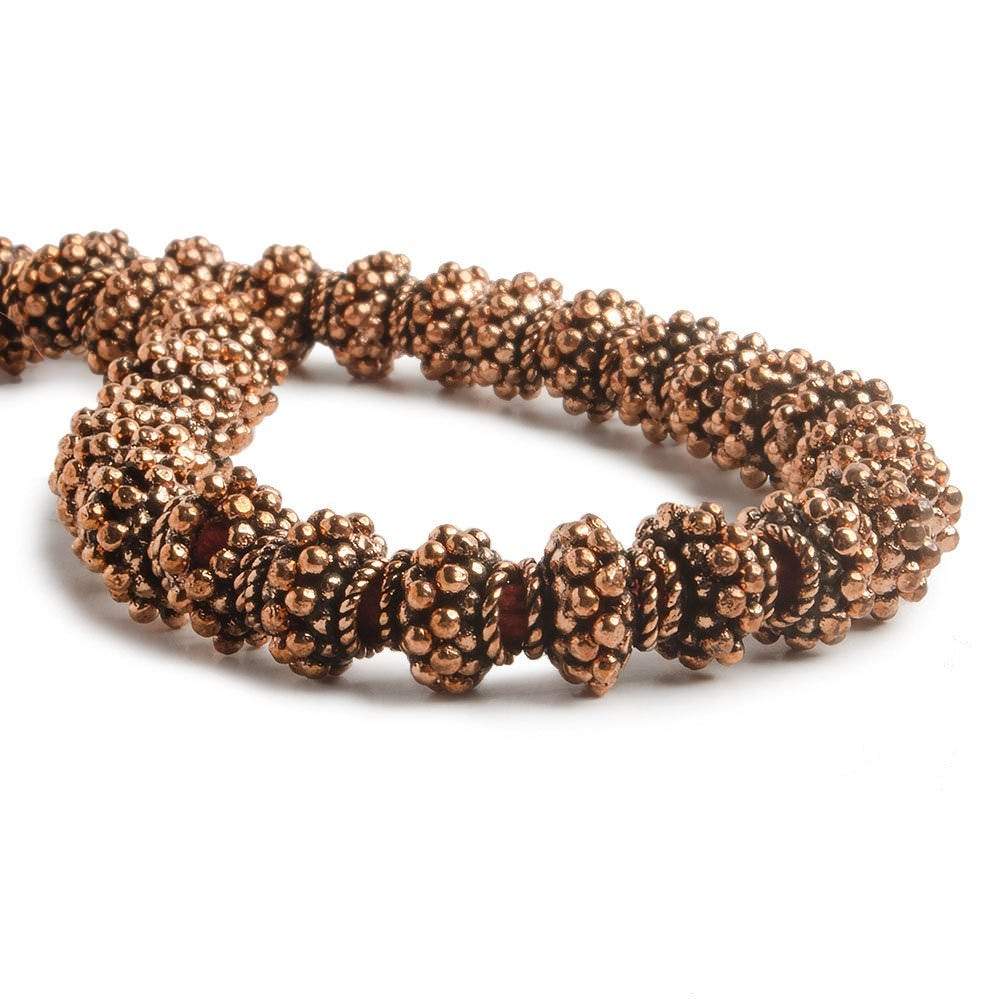 8x4mm Copper Bead Cap 8 inch 60 pcs