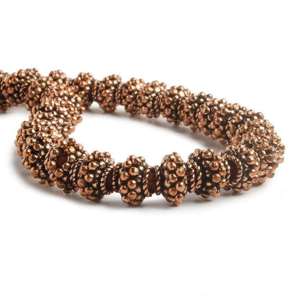 8x4mm Copper Bead Cap 8 inch 60 pcs