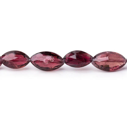 8x5-11x6mm Rubellite Tourmaline Faceted Marquise Beads 18 inch 49 pieces AAA