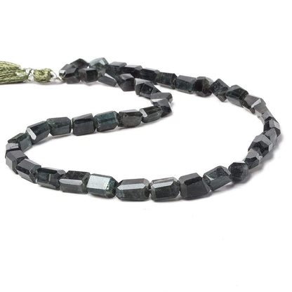 8x5-11x8mm Moss Aquamarine faceted nugget beads 15 inch 44pieces