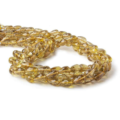 8x5-12x8mm Whiskey Quartz straight drilled faceted tear drops 15.5 inch 38 pieces