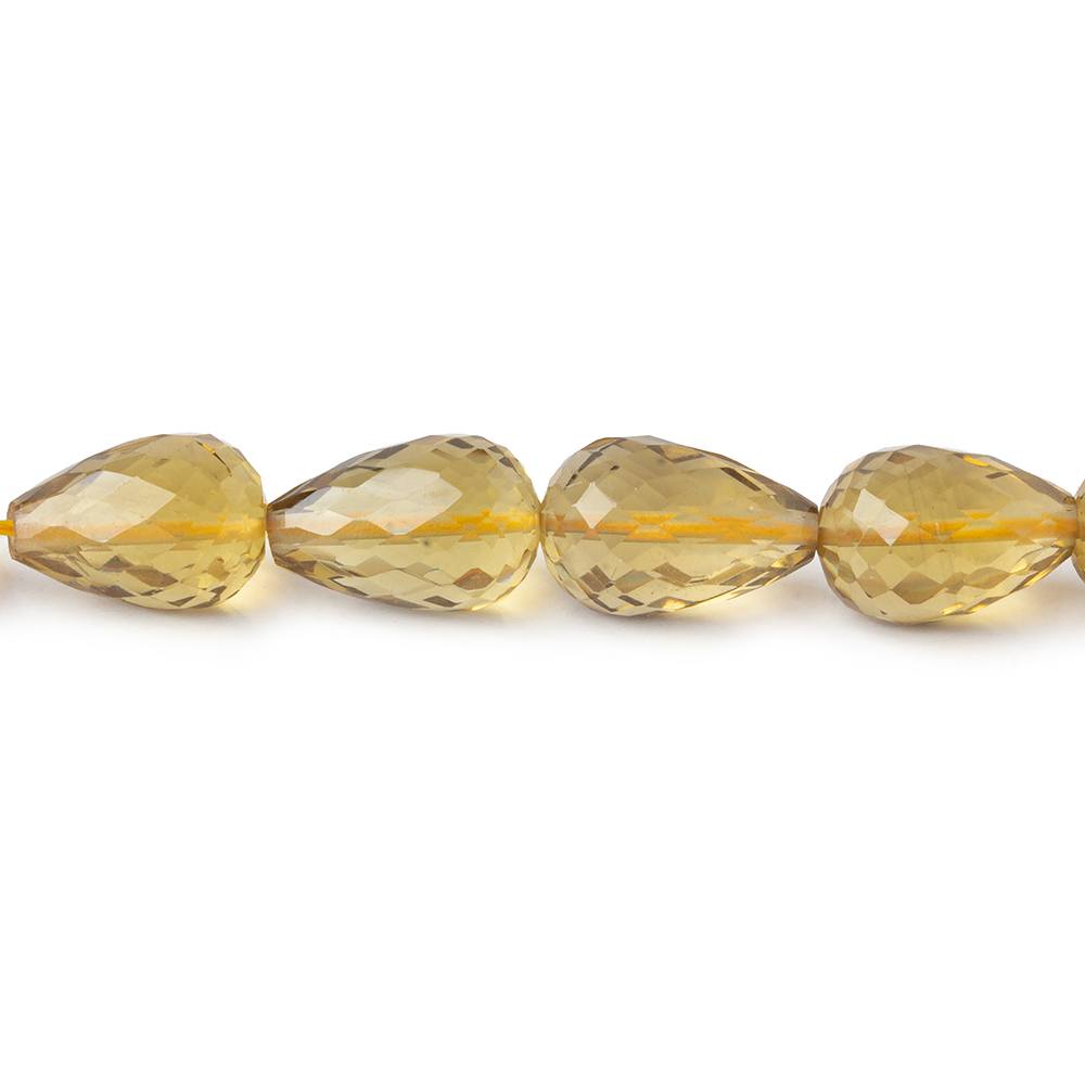 8x5-12x8mm Whiskey Quartz straight drilled faceted tear drops 15.5 inch 38 pieces