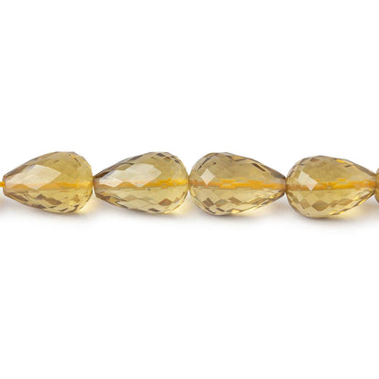 8x5-12x8mm Whiskey Quartz straight drilled faceted tear drops 15.5 inch 38 pieces