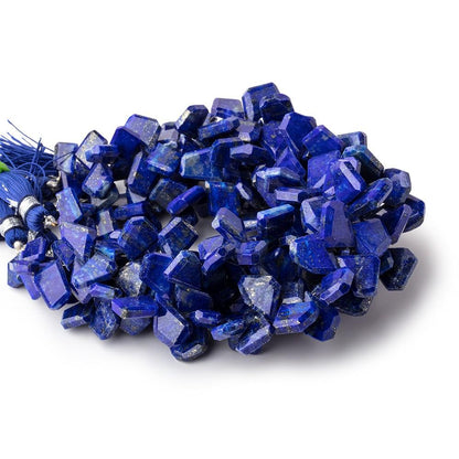 8x5-15x11mm Lapis Lazuli Faceted Freeform Beads 7.5 inch 66 pieces
