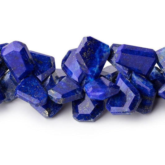 8x5-15x11mm Lapis Lazuli Faceted Freeform Beads 7.5 inch 66 pieces