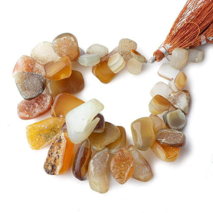 8x5-22x12mm Sedona Drusy Freeform Beads 8 inch 40 pieces