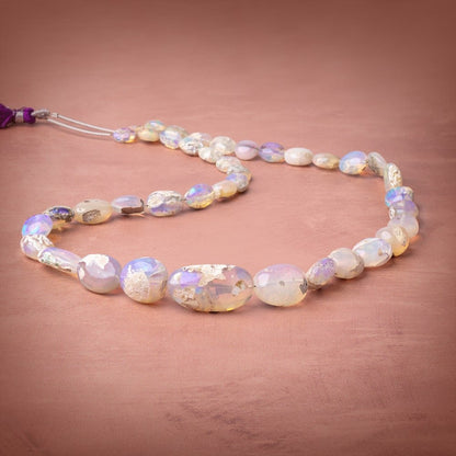 8x5-25x14mm Ethiopian Opal Plain Nugget Beads 18 inch 38 pieces AA