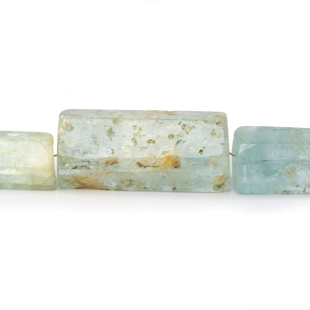 8x5-28x13mm Aquamarine Straight Drilled Natural Crystals 16 inch 36 beads
