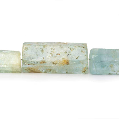 8x5-28x13mm Aquamarine Straight Drilled Natural Crystals 16 inch 36 beads