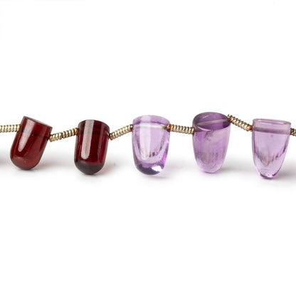 8x5-9x6mm Amethyst plain fancy shape beads 16 inch 45 pieces