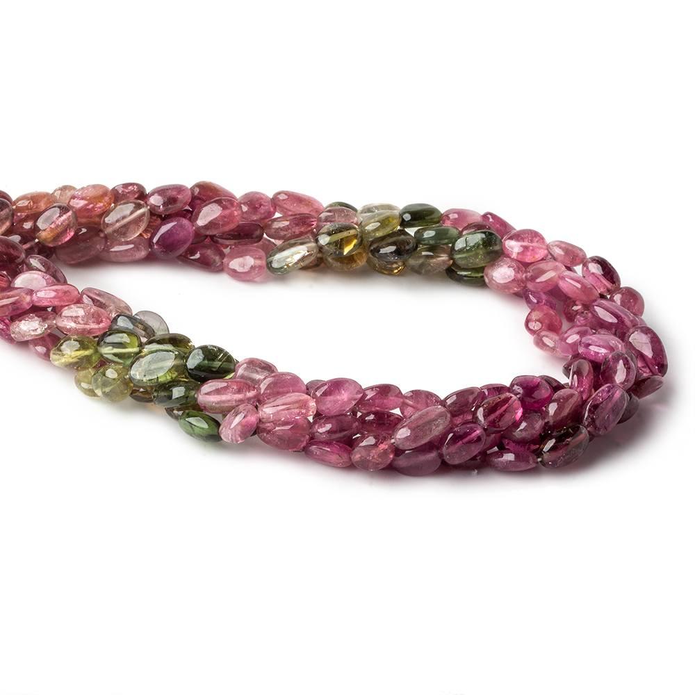 8x5mm Multi Color Tourmaline Plain Nugget Beads 15 inch 50 pcs